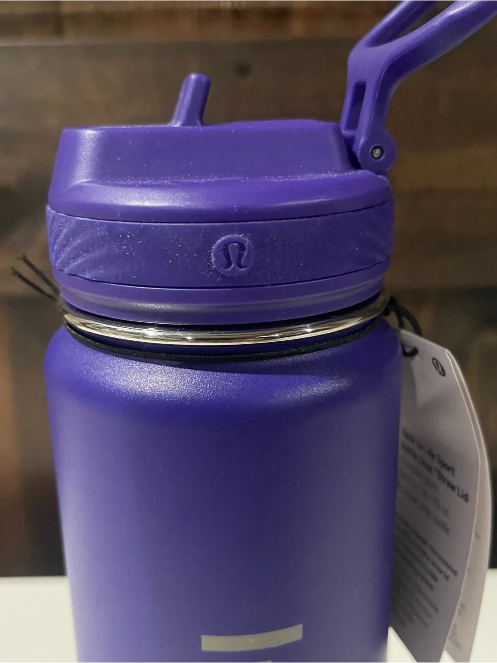NEW Lululemon Purple Back to Life Sport Bottle 24oz Straw Lid